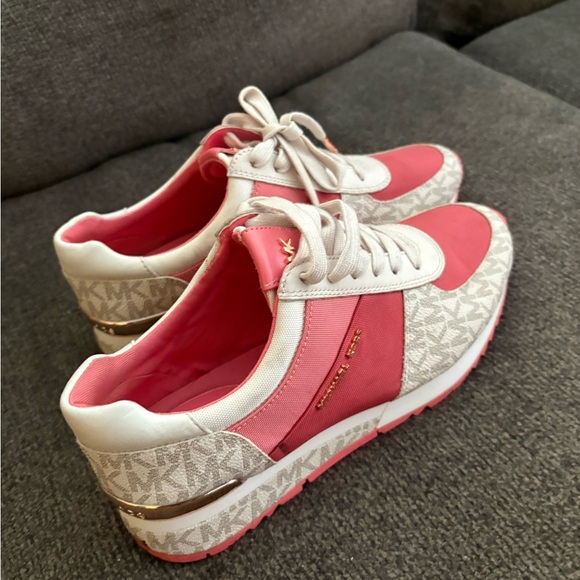 Michael Kors Pink and Cream Women's Sneakers - Picture 3 of 3